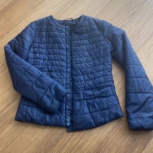 Monnalisa Girl Blue Light Coat Jacket Size 10